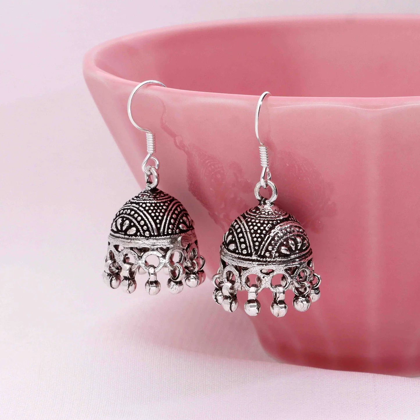 Chaandni - Timeless Silver Jhumkas 💎🌙